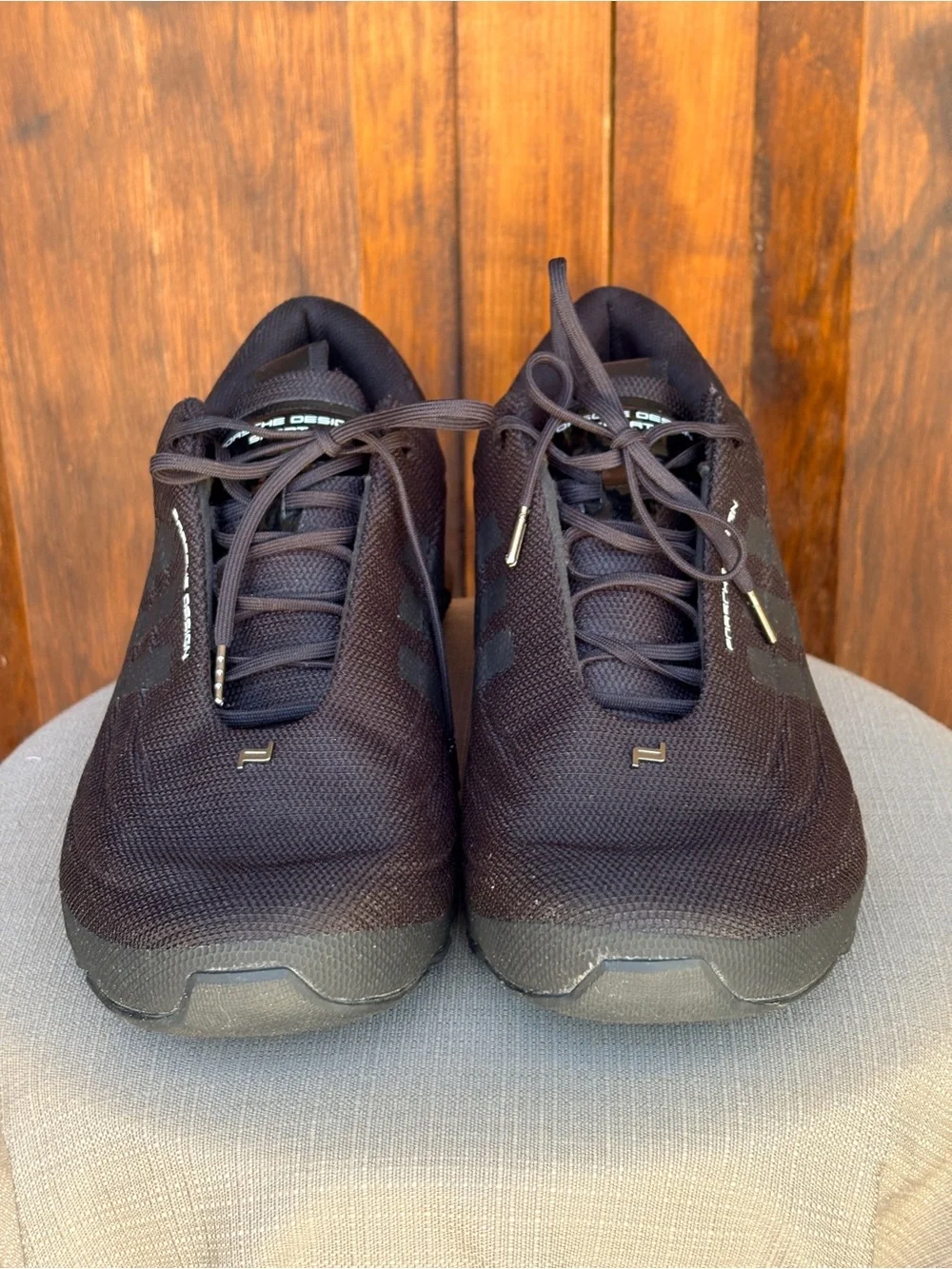 Porsche Design Black Knit Sneakers Athletic Running Shoes Men’s NWOT size 10